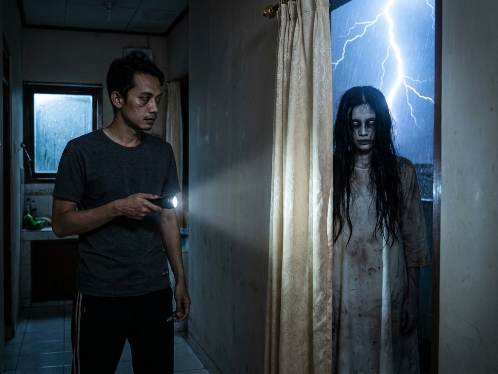 Rumah Hantu dan Sosok di Balik Tirai Dapur