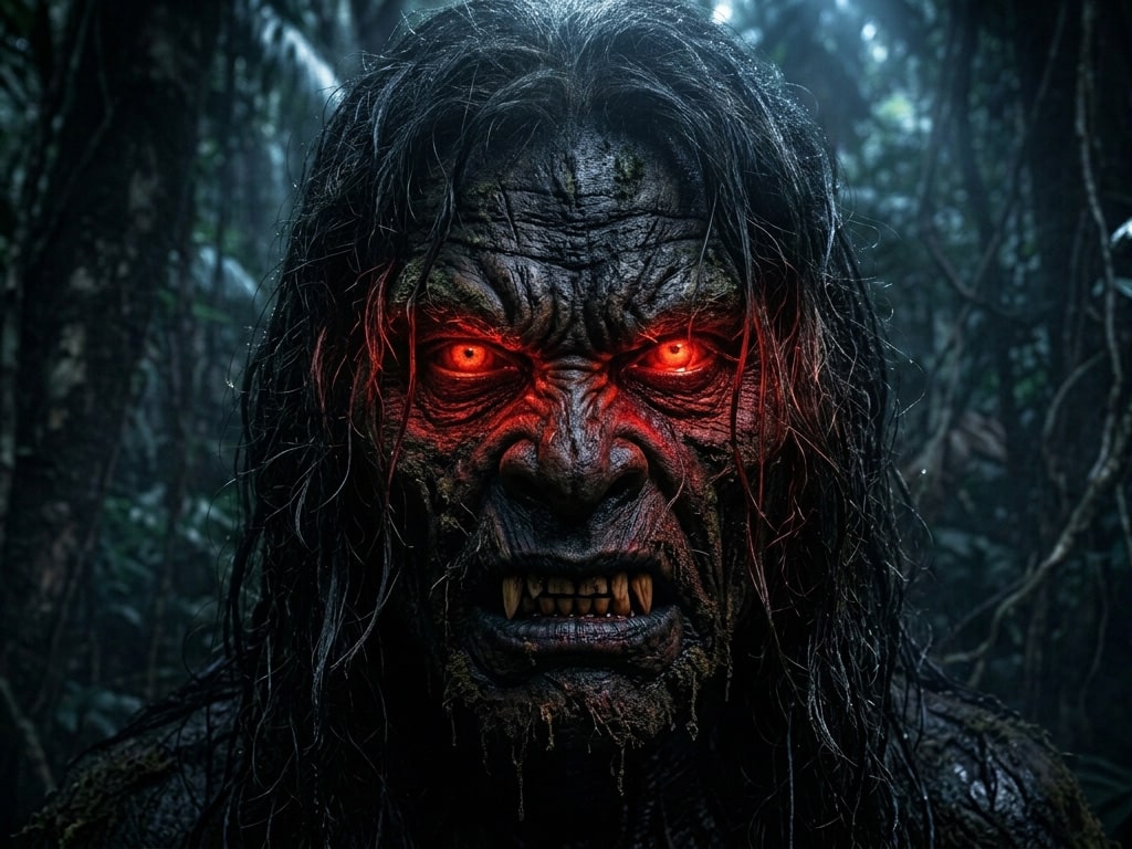 Wujud Asli Hantu Genderuwo yang Tersembunyi di Pohon Tua